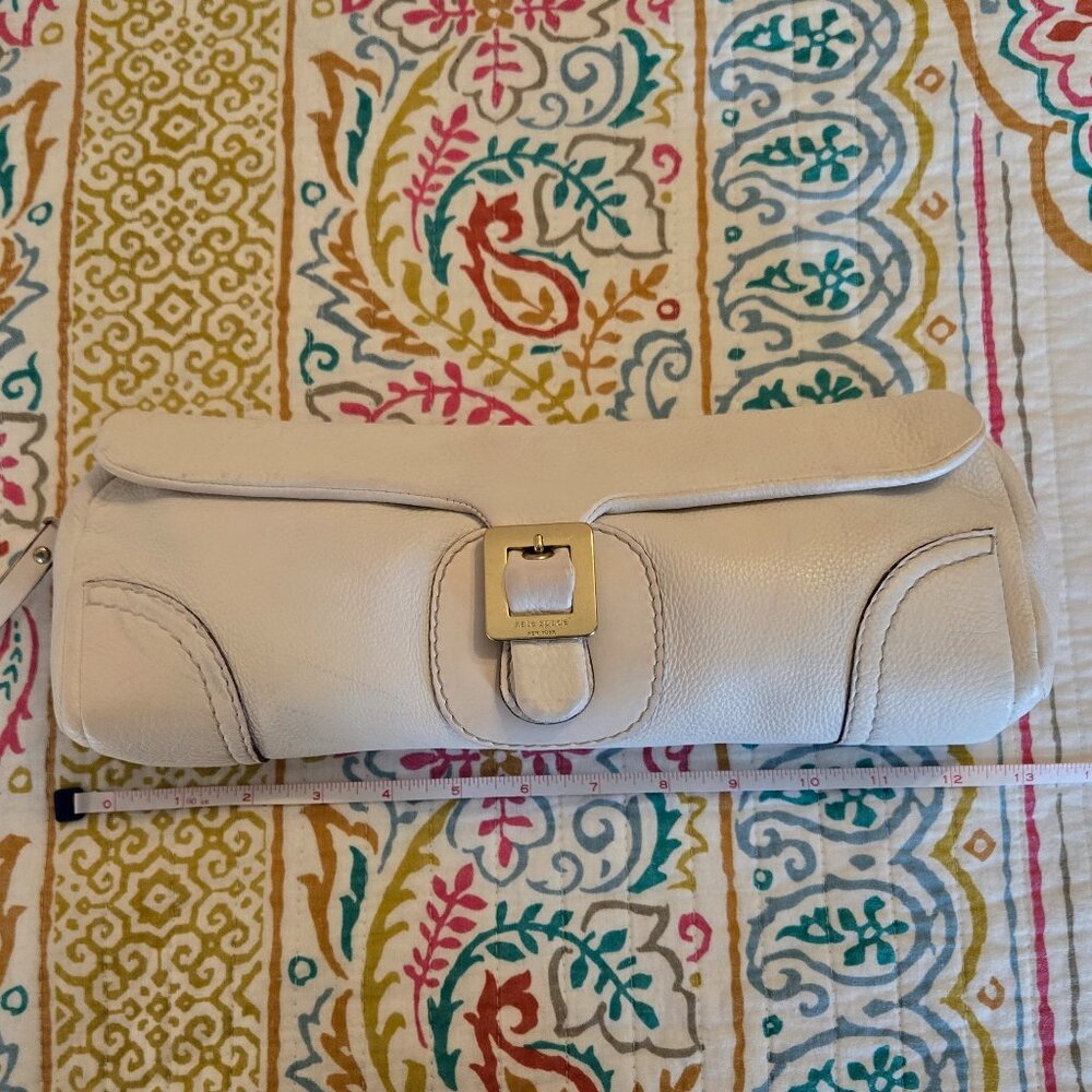 Kate Spade New York Ivory Leather Wristlet/Clutch